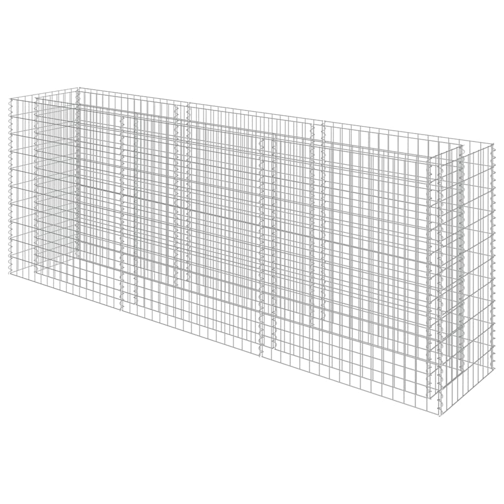 Gabionska visoka greda 270x50x100 cm | Pocinkano jeklo