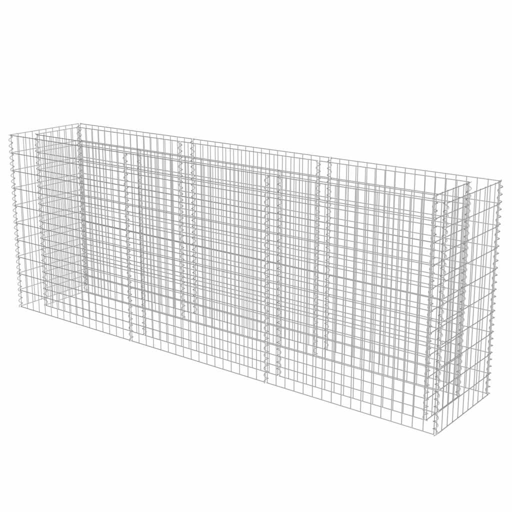 Gabionska visoka greda 270x50x100 cm | Pocinkano jeklo - slika 2