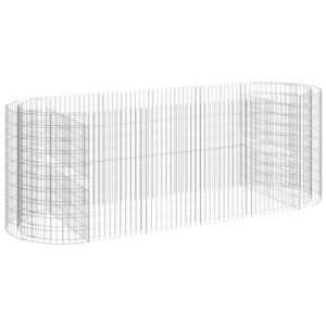 Gabionska visoka greda 300x100x100 cm | Pocinkano železo