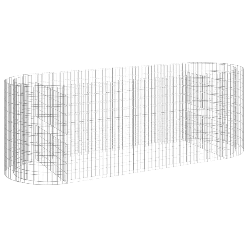 Gabionska visoka greda 300x100x100 cm | Pocinkano železo