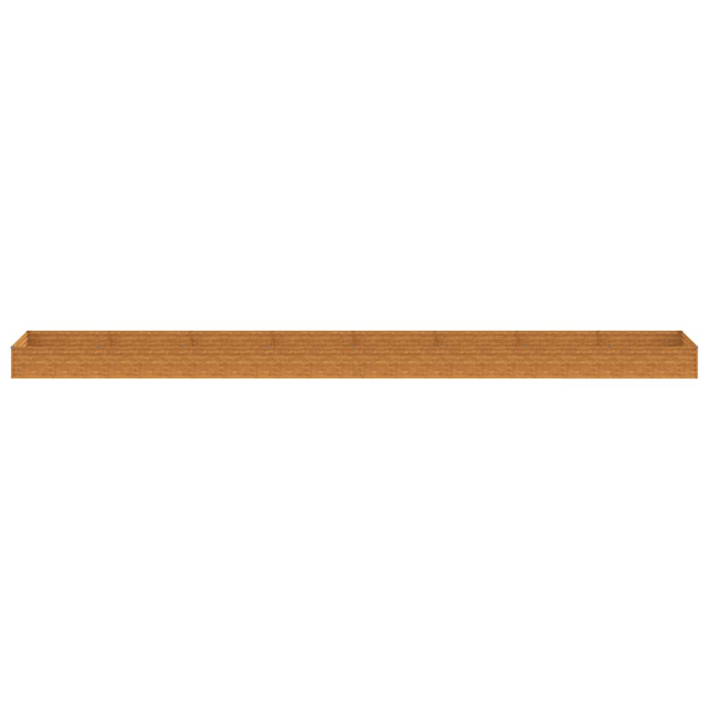 Vrtna visoka greda 770x100x36 cm corten jeklo - slika 4