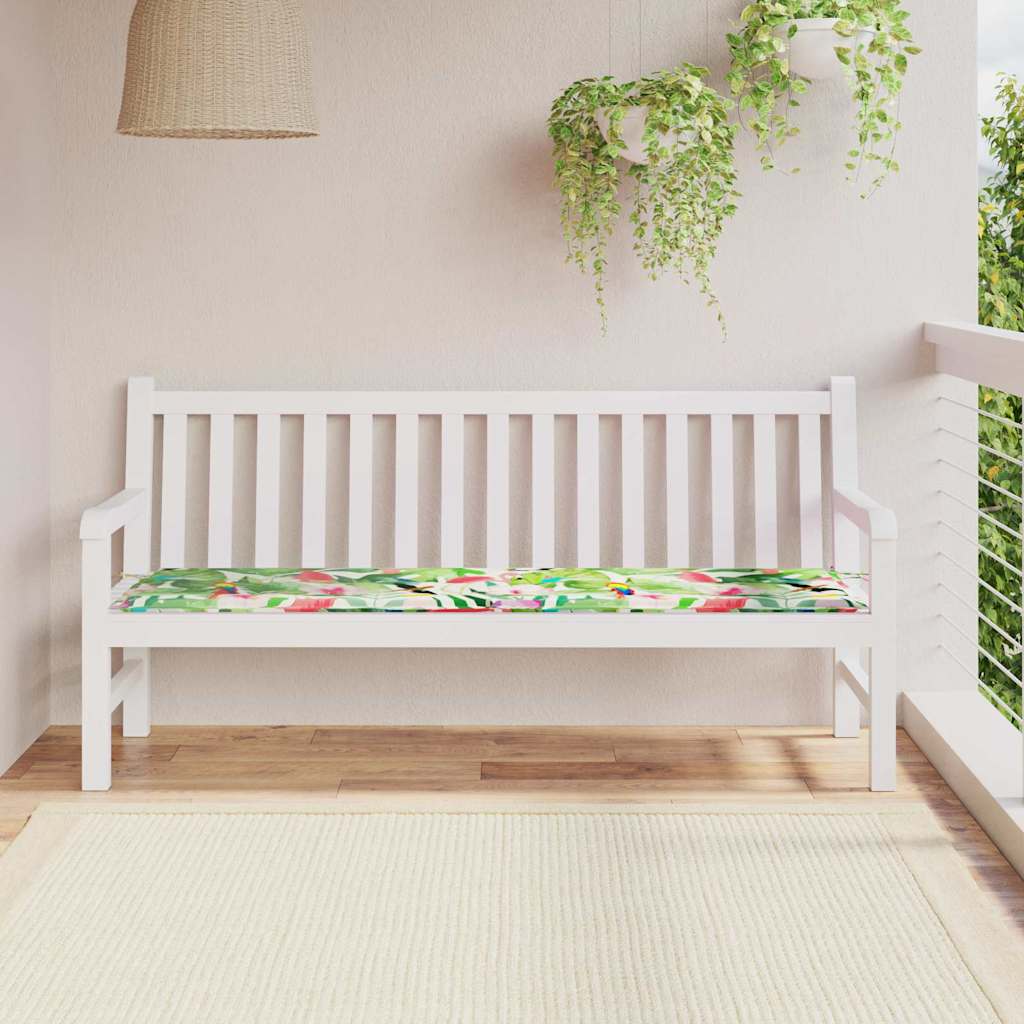Blazina za klop večbarvno 150 x 50 x 3 cm Oxford tkanina