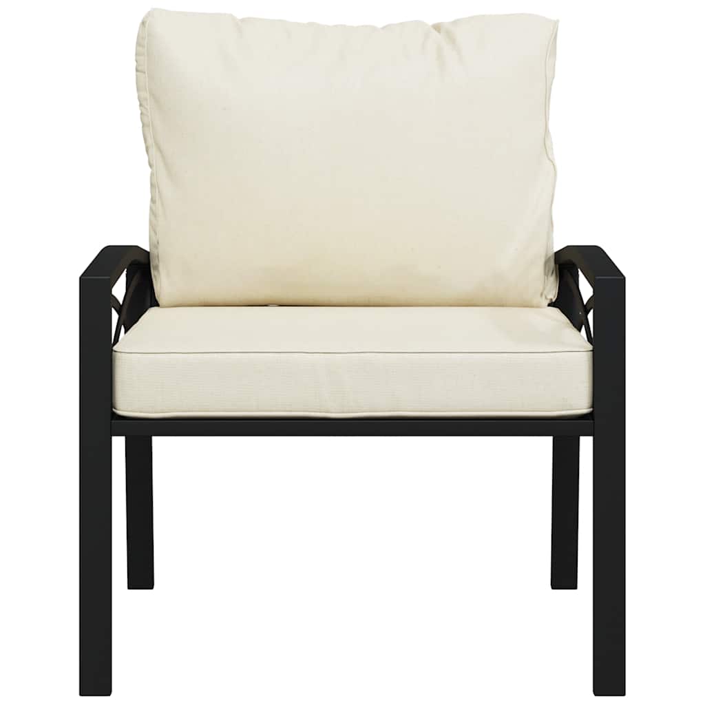 Vrtni stoli s peščenimi blazinami 2 kosa 68x76x79 cm jeklo - slika 4