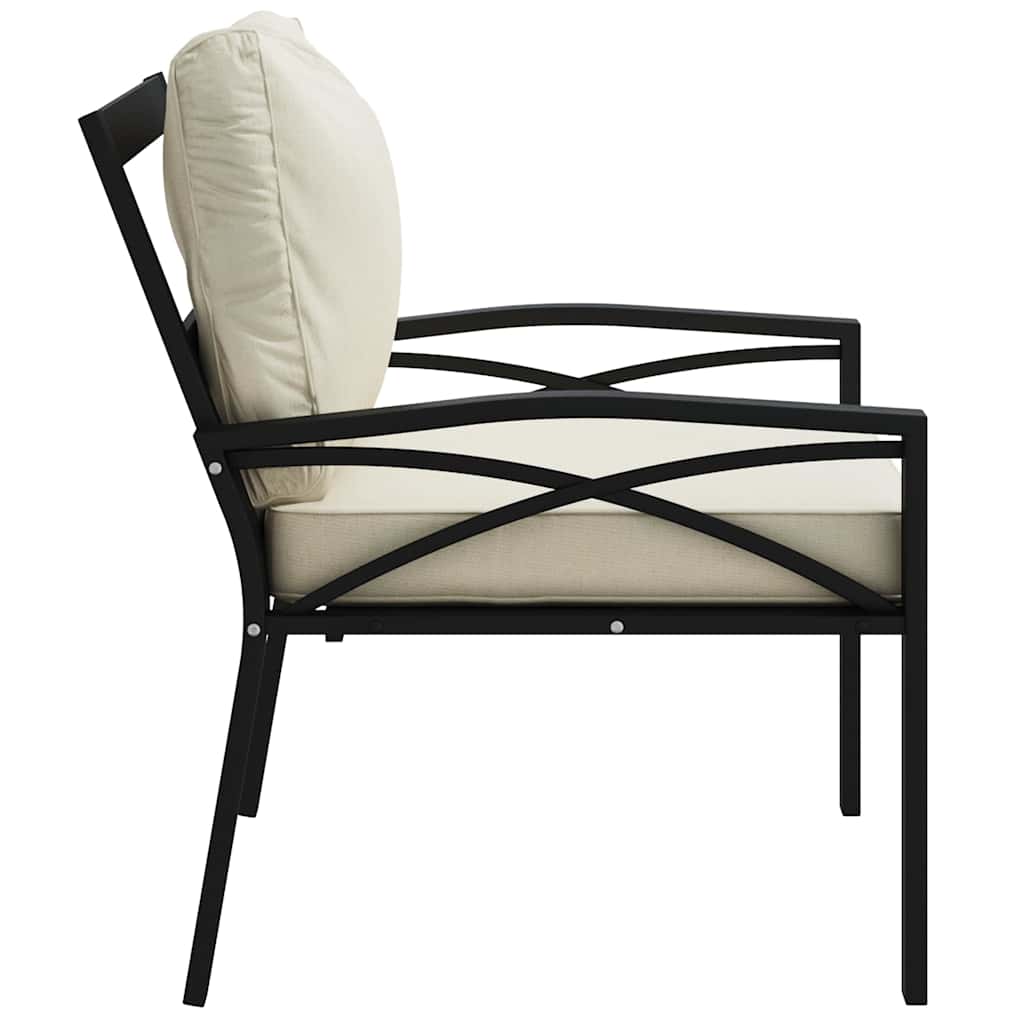 Vrtni stoli s peščenimi blazinami 2 kosa 68x76x79 cm jeklo - slika 6