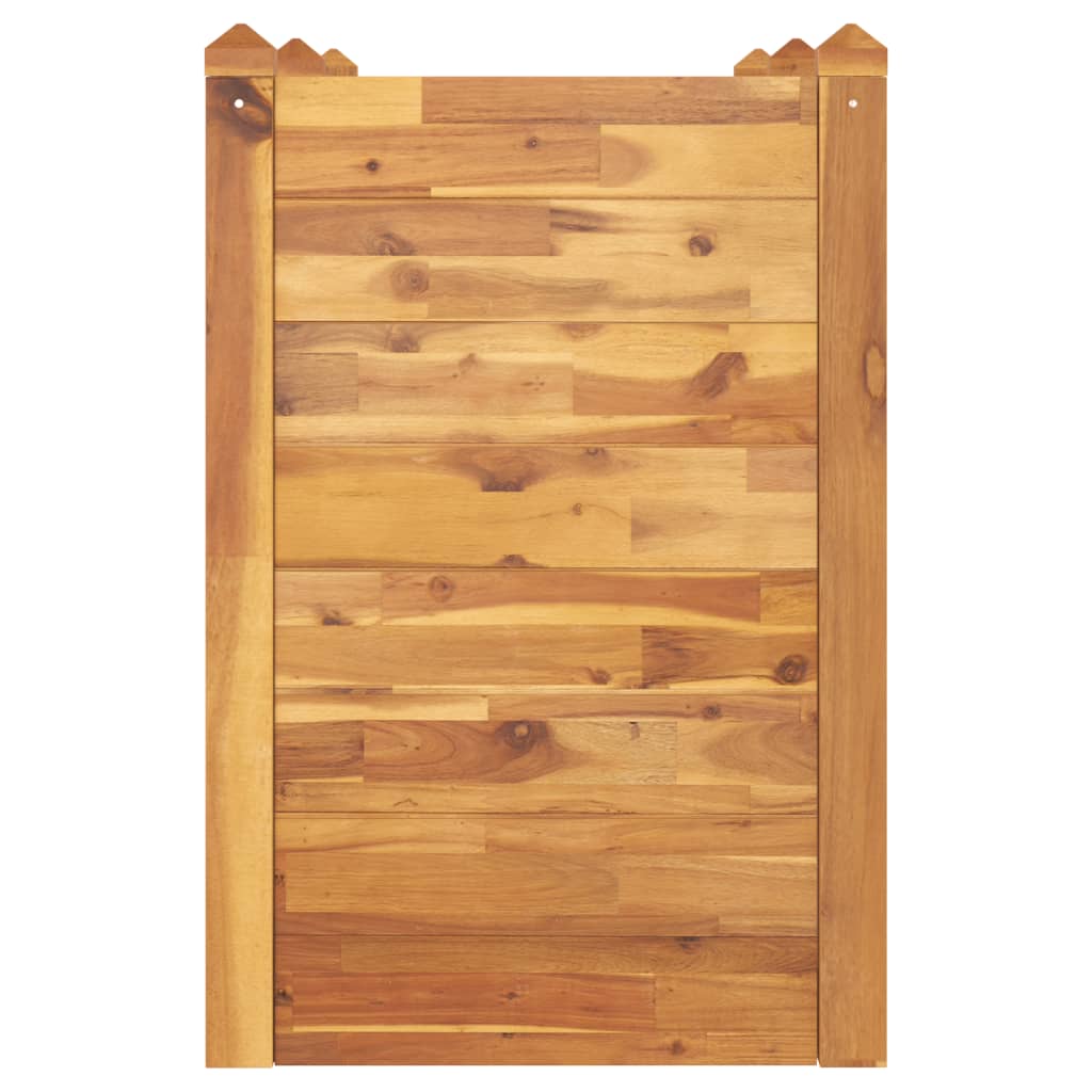 Vrtna visoka greda 160x60x84 cm trden akacijev les - slika 4