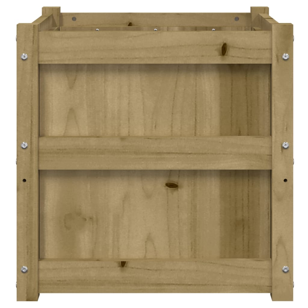 Vrtno cvetlično korito 50x50x50 cm impregnirana borovina - slika 6