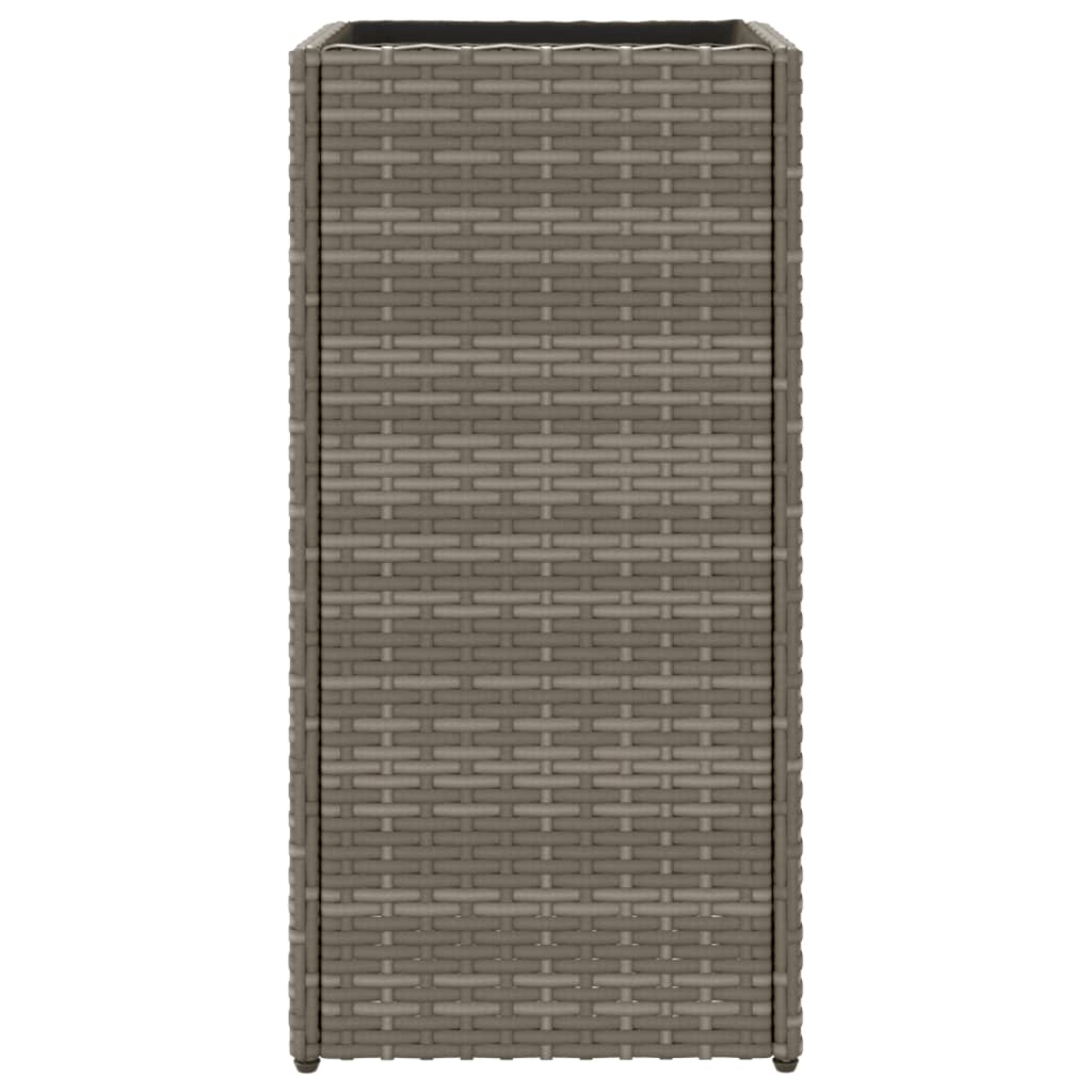 Vrtno korito siva 30x30x60 cm poli ratan - slika 6