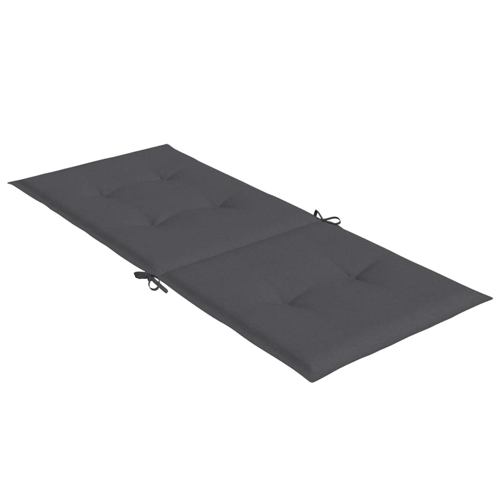Blazina za stol 6 kosov melanž antracit 120x50x4 cm blago - slika 6