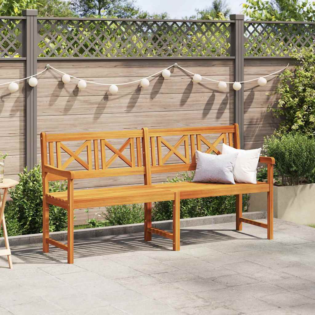 Zunanja klop Naravna 180 x 56 x 90 cm Masiven les akacije - slika 3