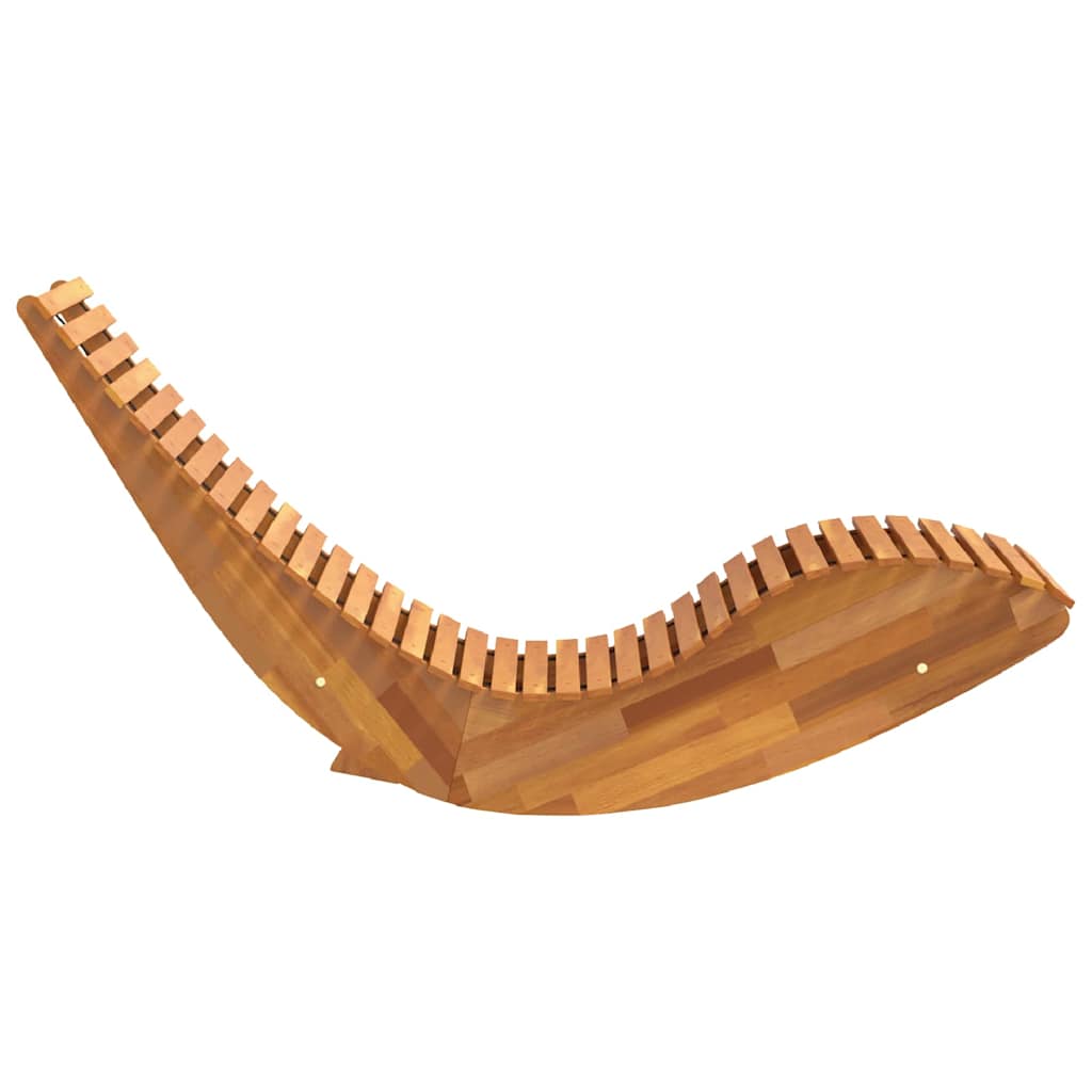 Ležalnik 2 pcs Rjava 154 x 60 x 74 cm Masiven les akacije - slika 6