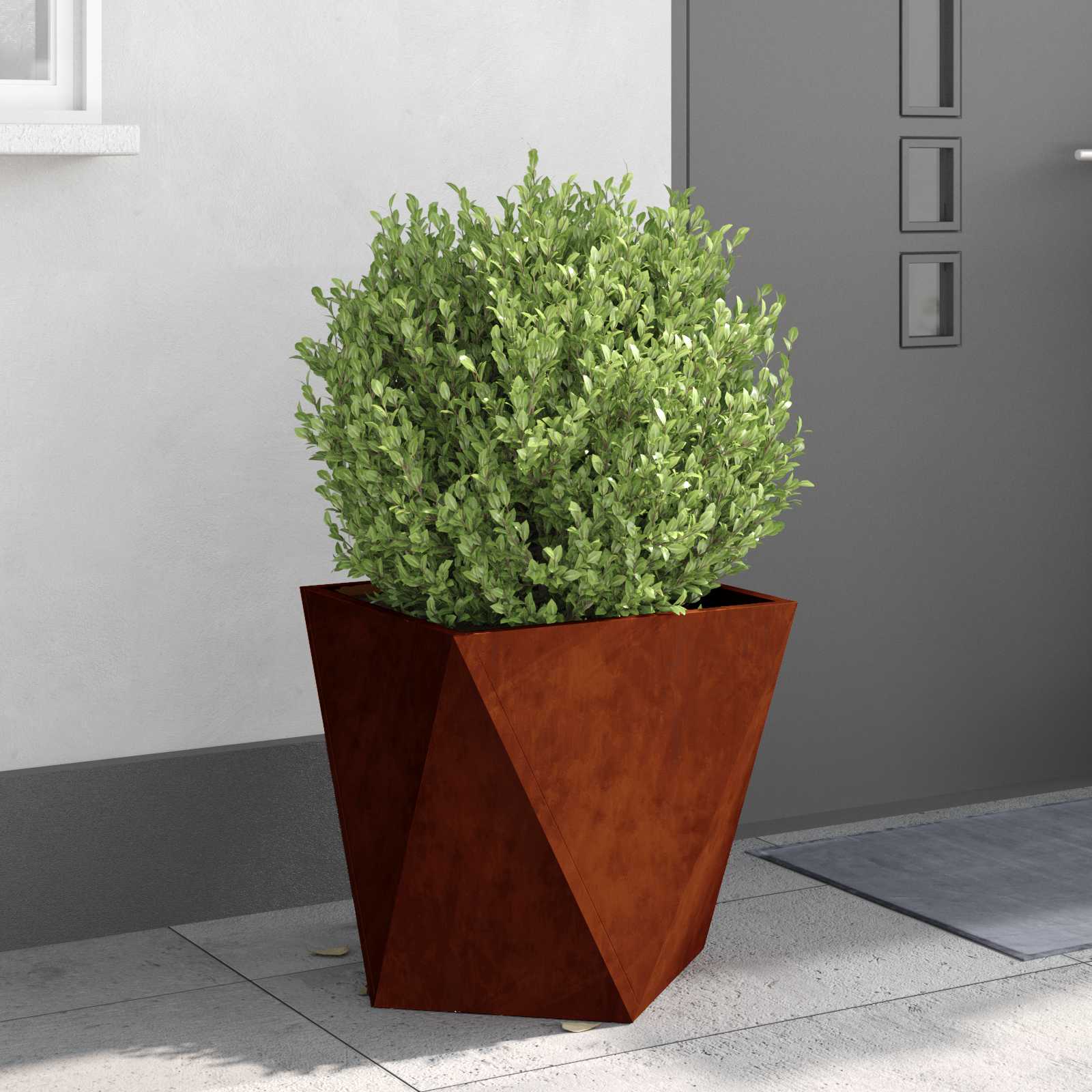Cvetlično korito 2 pcs Rjav 50 x 50 x 50 cm - slika 4