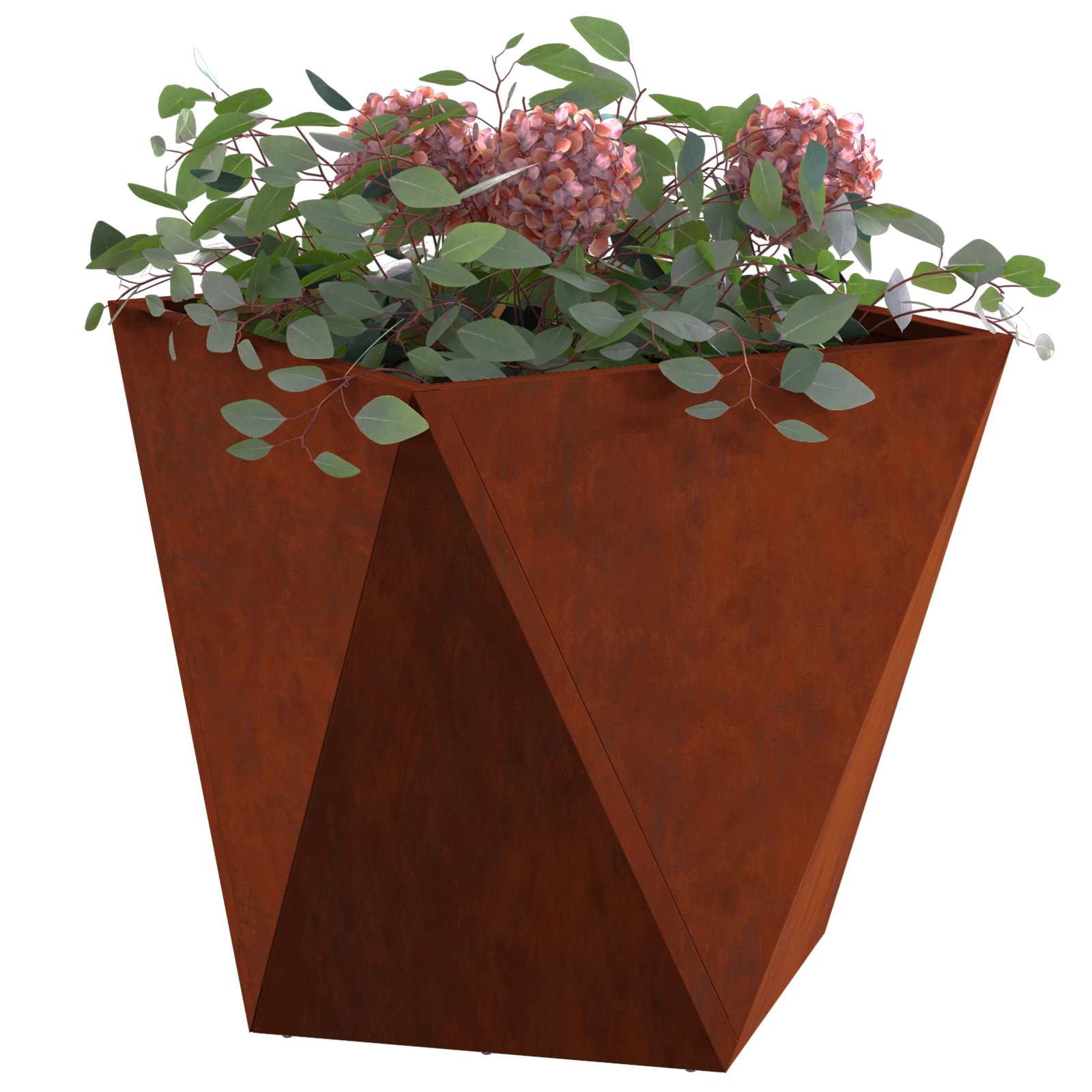 Cvetlično korito 2 pcs Rjav 50 x 50 x 50 cm - slika 3