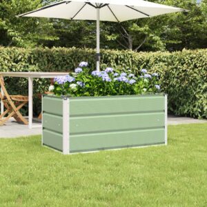 Visoka greda Pastelno zelena 100 x 50 x 45 cm