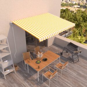 Električna tenda 400 x 350 cm rumena