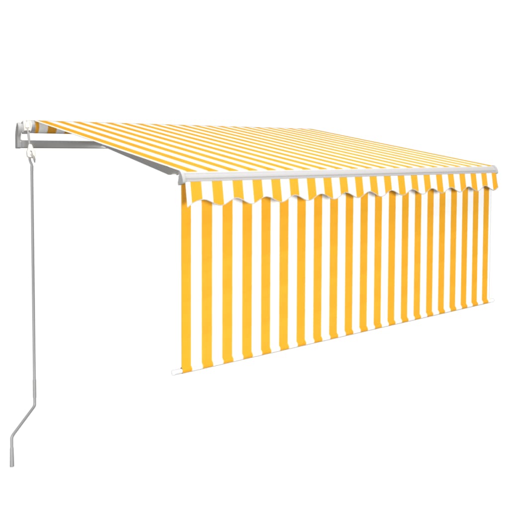 Električna tenda s senčilom 3 x 2,5 m rumena - slika 2