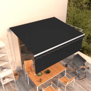 Električna tenda s senčilom 4,5 x 3 m antracit