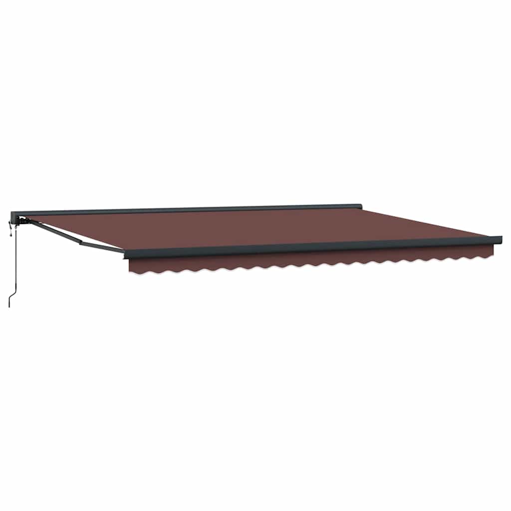 Električna tenda 500 x 300 cm rjava - slika 2