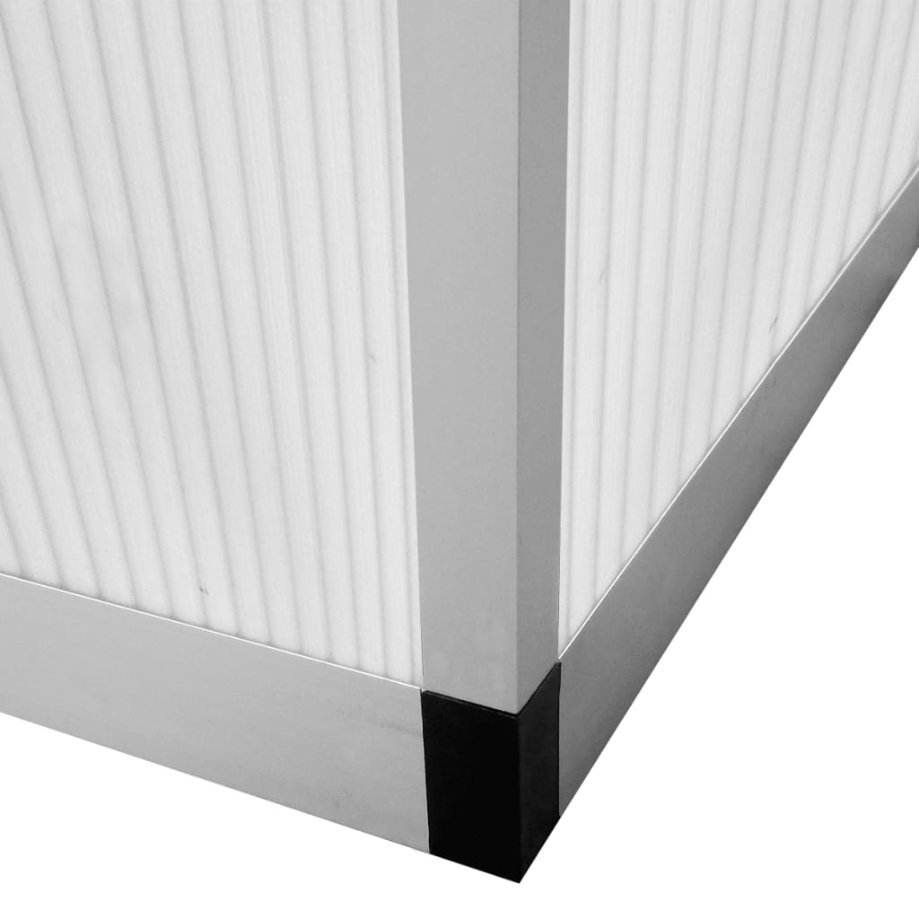 Rastlinjak z okrepljenim aluminijastim okvirjem 421 x 250 x 195 cm (10,53 m²), prosojen - slika 7
