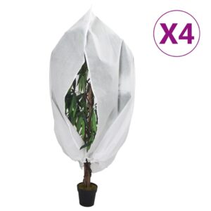 Koprena za rastline z zadrgo 1,55 x 1,55 m, 4 kosi, 70 g/m²