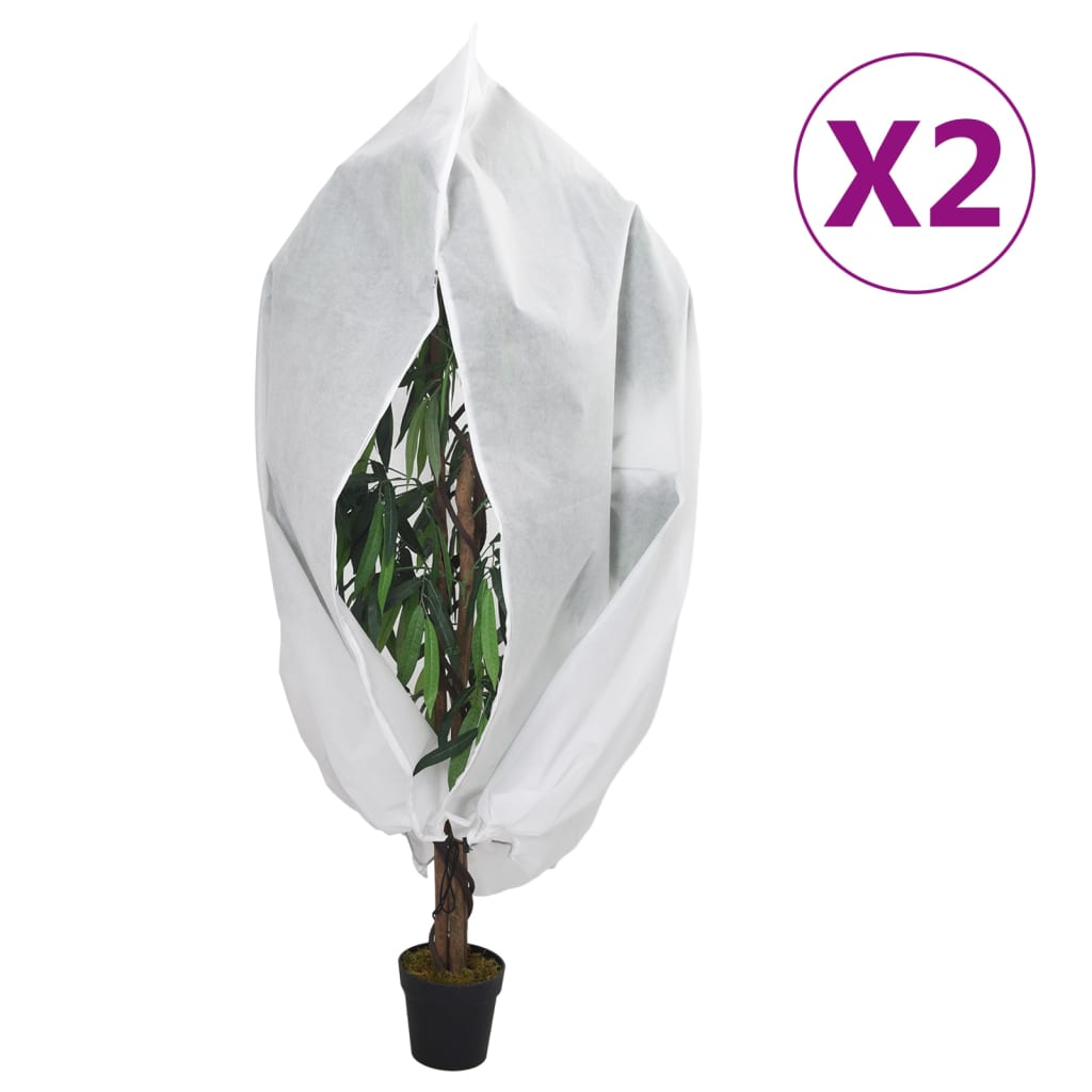 Koprena za rastline z zadrgo 1,2 x 1,8 m, 2 kosa, 70 g/m²
