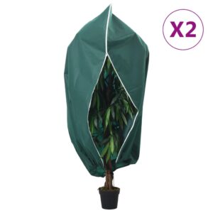 Koprena za rastline z zadrgo 1 x 1,55 m, 2 kosa, 70 g/m²
