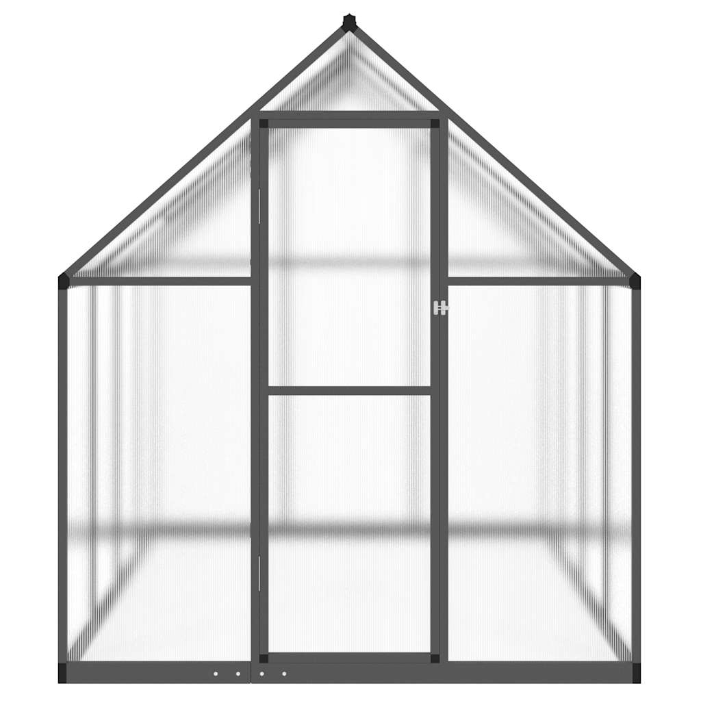 Rastlinjak z aluminijastim okvirjem 224 x 169 x 195 cm, antracit - slika 3