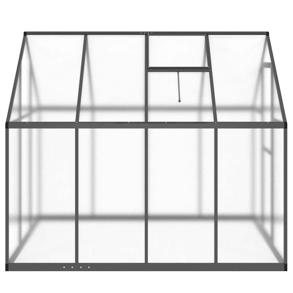 Rastlinjak z aluminijastim okvirjem 224 x 169 x 195 cm, antracit - slika 4