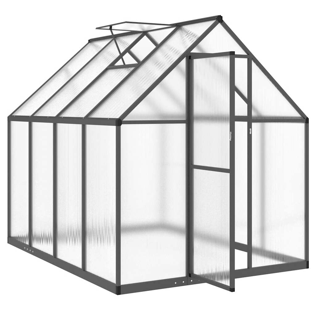 Rastlinjak z aluminijastim okvirjem 224 x 169 x 195 cm, antracit - slika 6