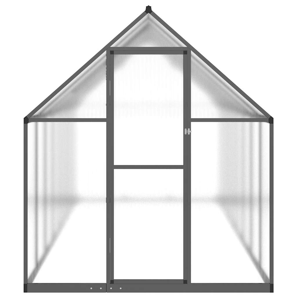 Rastlinjak z aluminijastim okvirjem 445 x 169 x 195 cm, antracit - slika 3